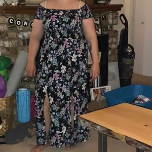 Smocked floral dress